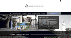 Desktop Screenshot of colbert-patrimoine-invest.com